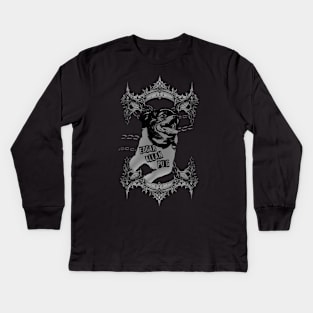 Metal Edgar Kids Long Sleeve T-Shirt